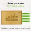 Kit 3 Tablas Parrilleras Grabadas a Laser CHEF DEMO - Imagen 9