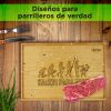 Kit 3 Tablas Parrilleras Grabadas a Laser CHEF DEMO - Imagen 7