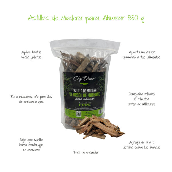 Kit con 3 Bolsas de Astillas de 850g c/u - Imagen 3
