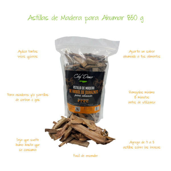 Kit con 3 Bolsas de Astillas de 850g c/u - Imagen 2