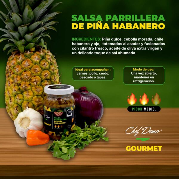 Salsa Parrillada Piña Habanero - Imagen 5